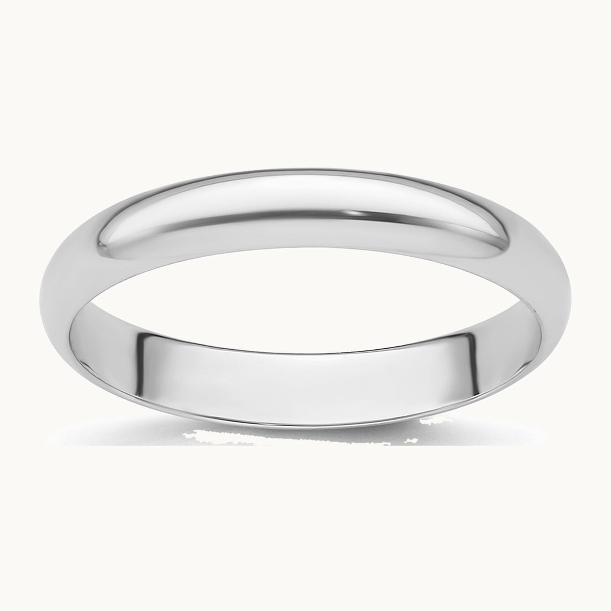 Half-Round Featherweight Band — 3mm