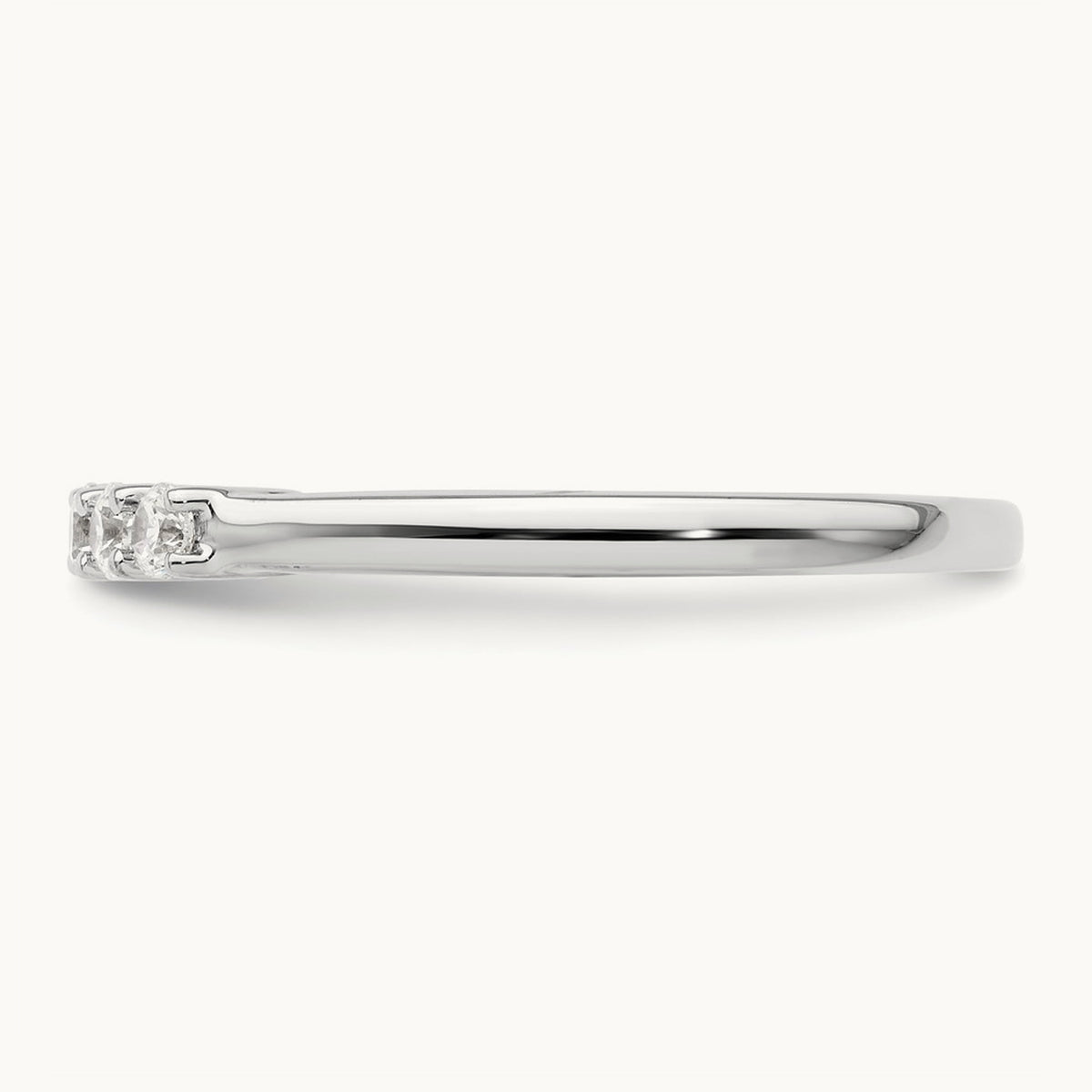 5-Stone Diamond Band, 14K White Gold