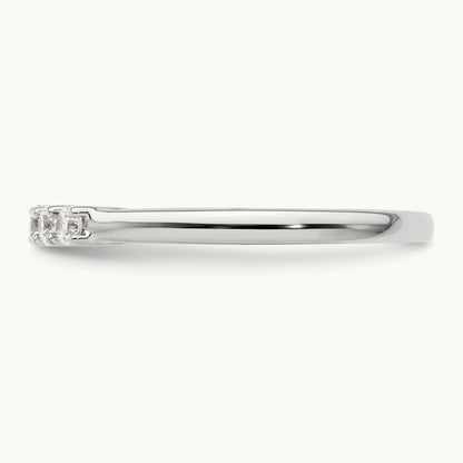5-Stone Diamond Band, 14K White Gold