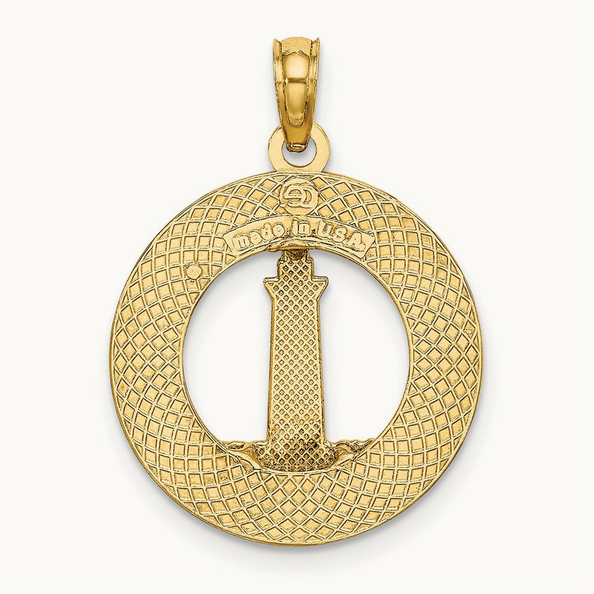 BOOTHBAY HARBOR Lighthouse Charm, 14K