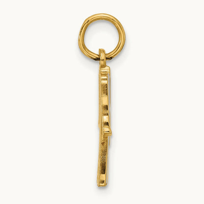 Bathrobe Charm, 14K Yellow Gold