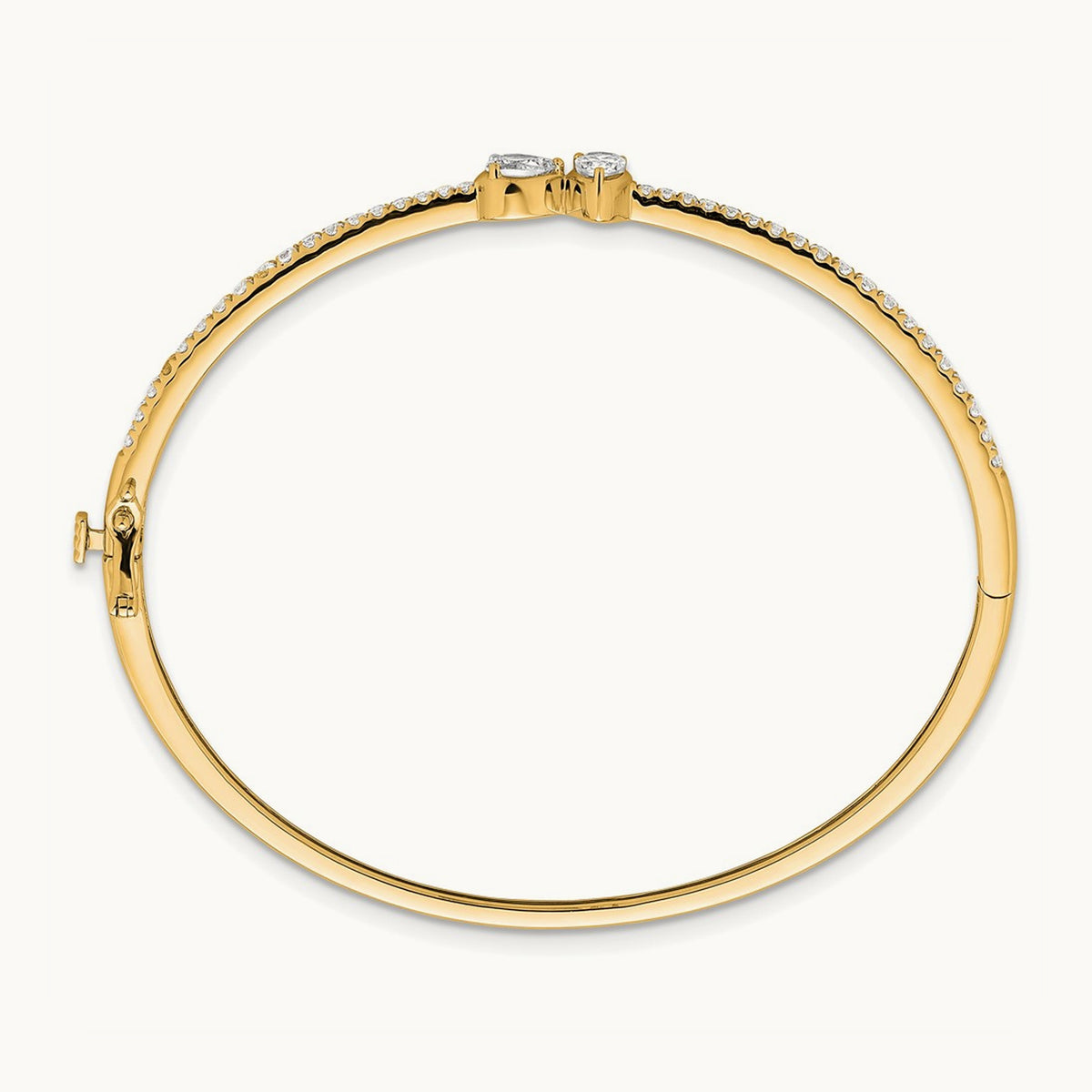 Bangle, 1.00 ct tw Lab-Grown Diamond — 14K Yellow Gold