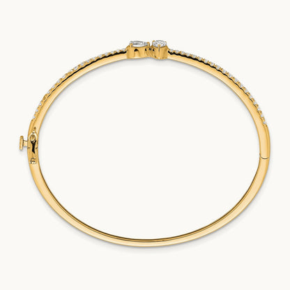 Bangle, 1.00 ct tw Lab-Grown Diamond — 14K Yellow Gold