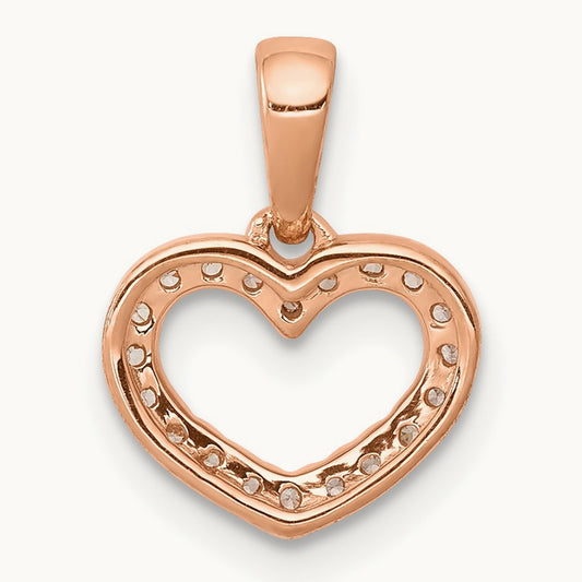 .03ct. Diamond Heart Pendant — photo set