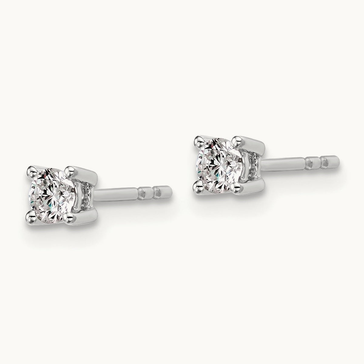Round Heavyweight Stud Earrings, 0.10-7.00 ct tw Lab-Grown Diamond — 1/3 ct, Platinum