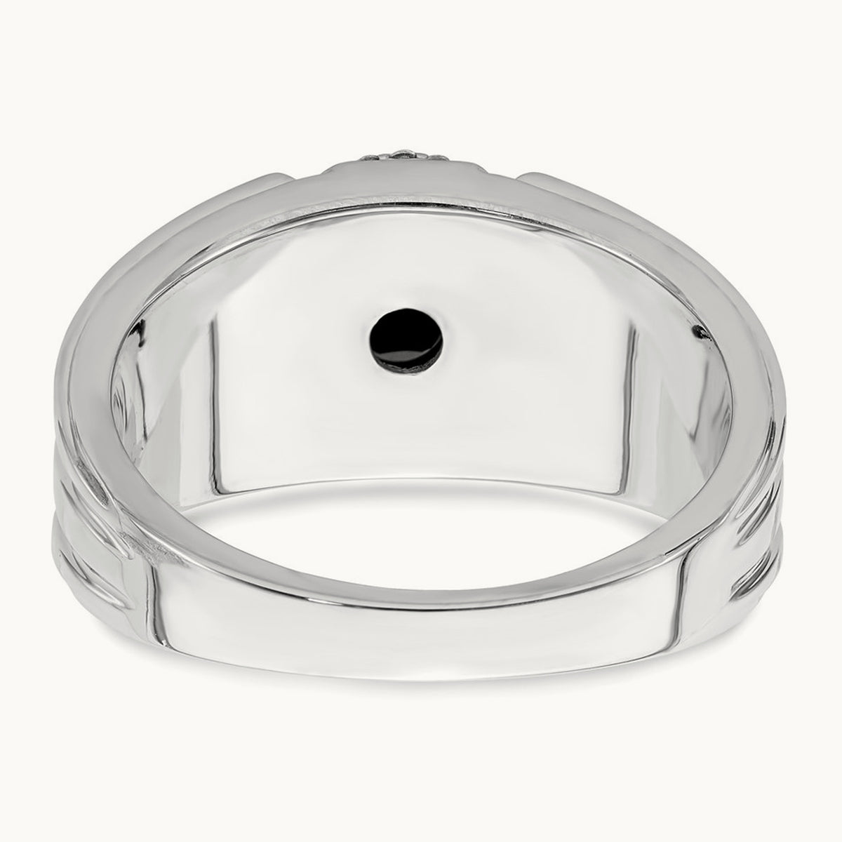 Onyx and Diamond Mens Ring, 14K