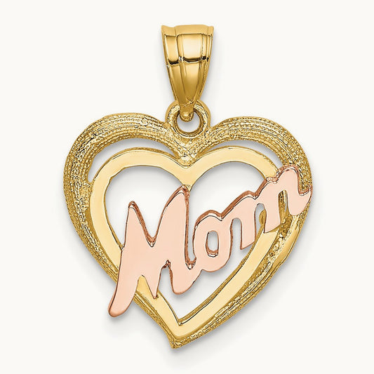MOM Heart Charm — photo set
