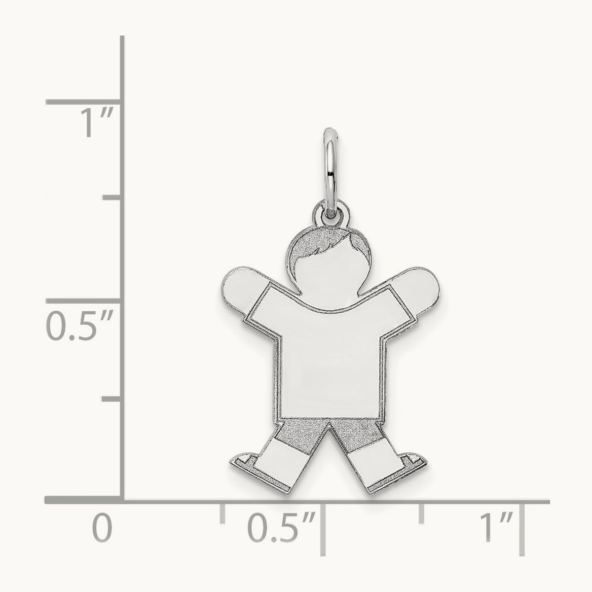 Kid Charm — 14K White Gold