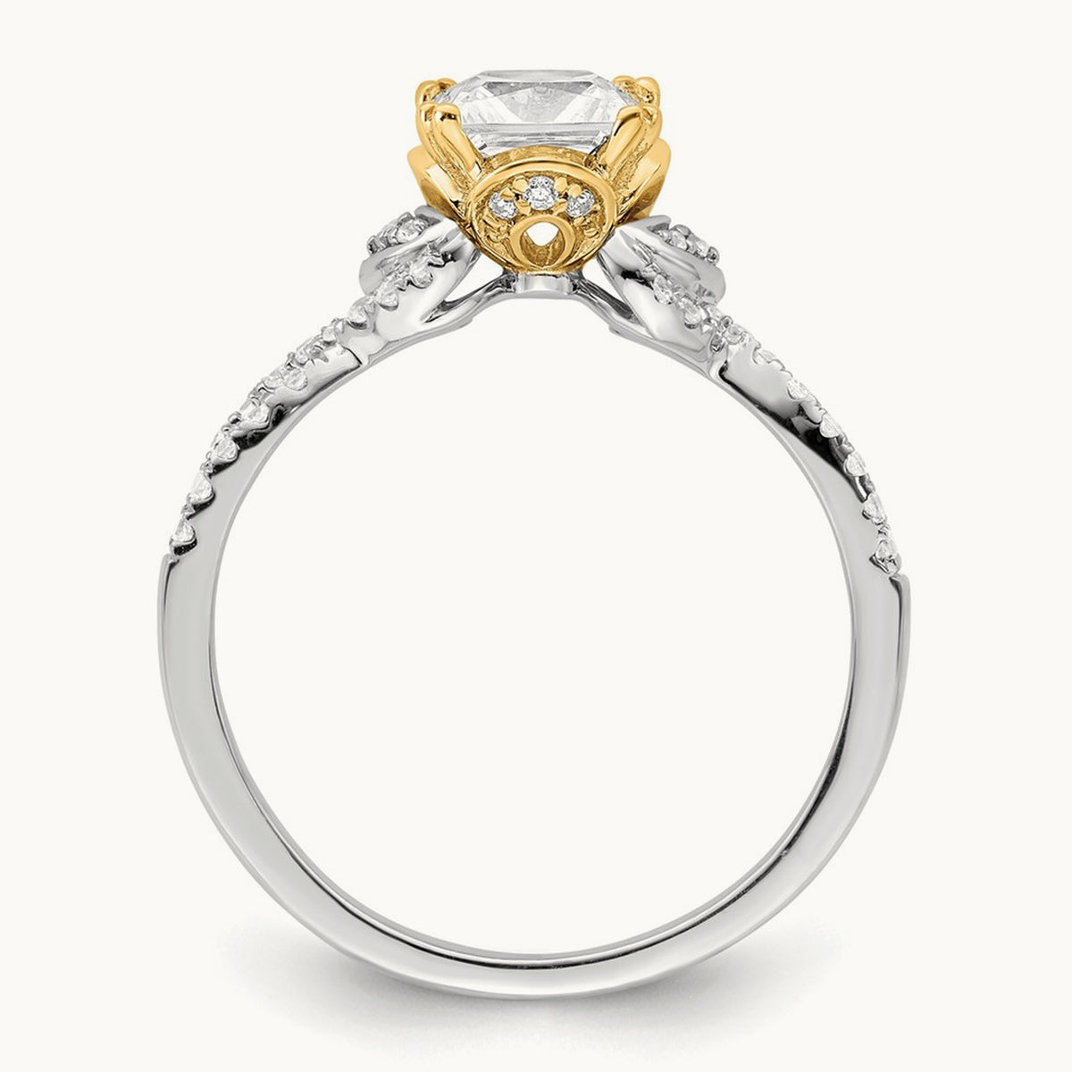 Cushion Semi-Mount Engagement Ring — 1 ct, 7