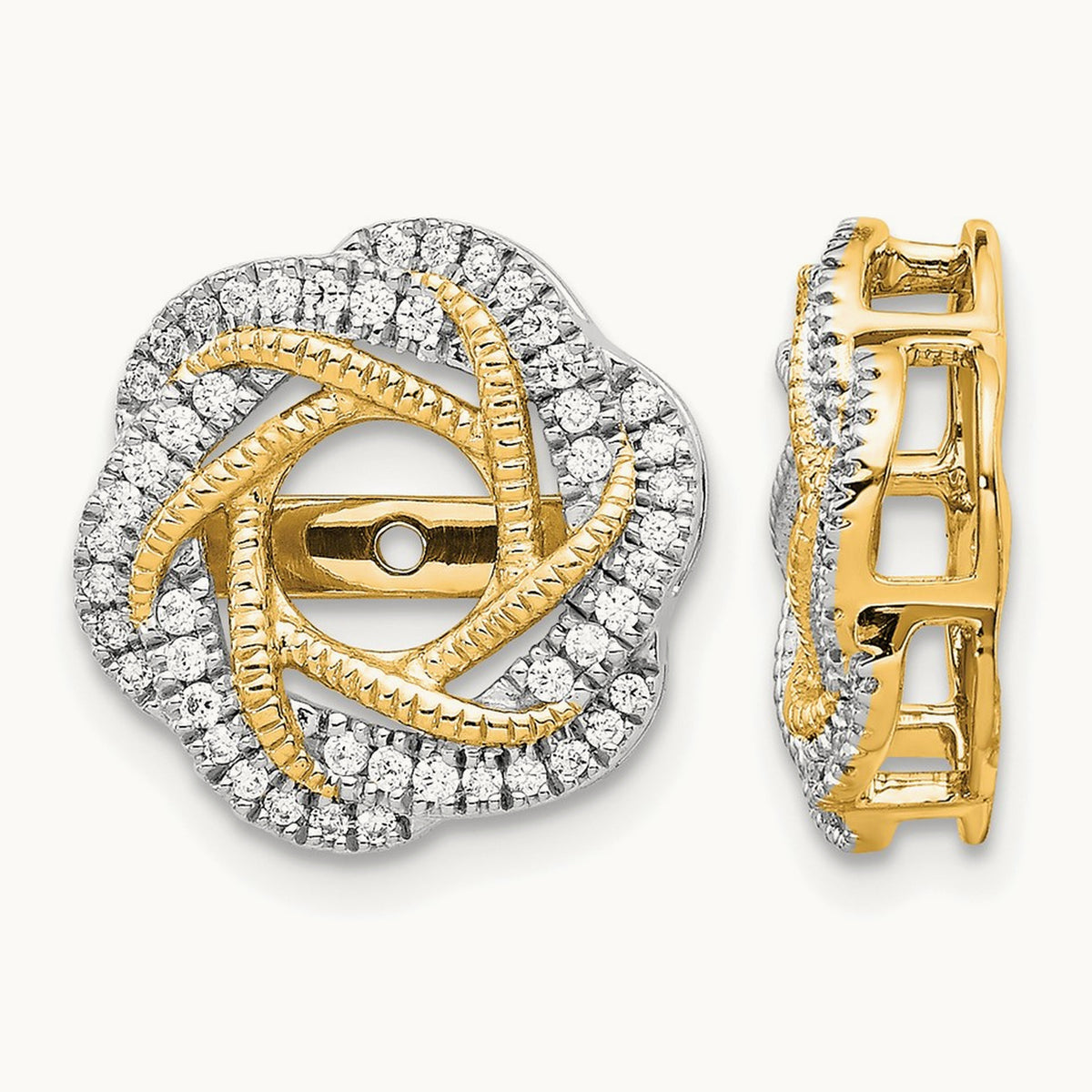 Diamond Jacket Earrings — 14K Yellow Gold