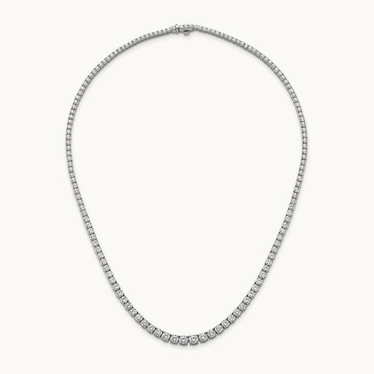 Graduated Tennis Necklace, 14.50 ct tw Lab-Grown Diamond