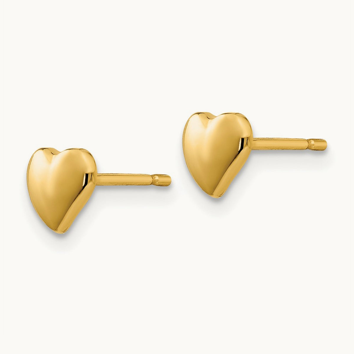 Heart Earrings, 14K