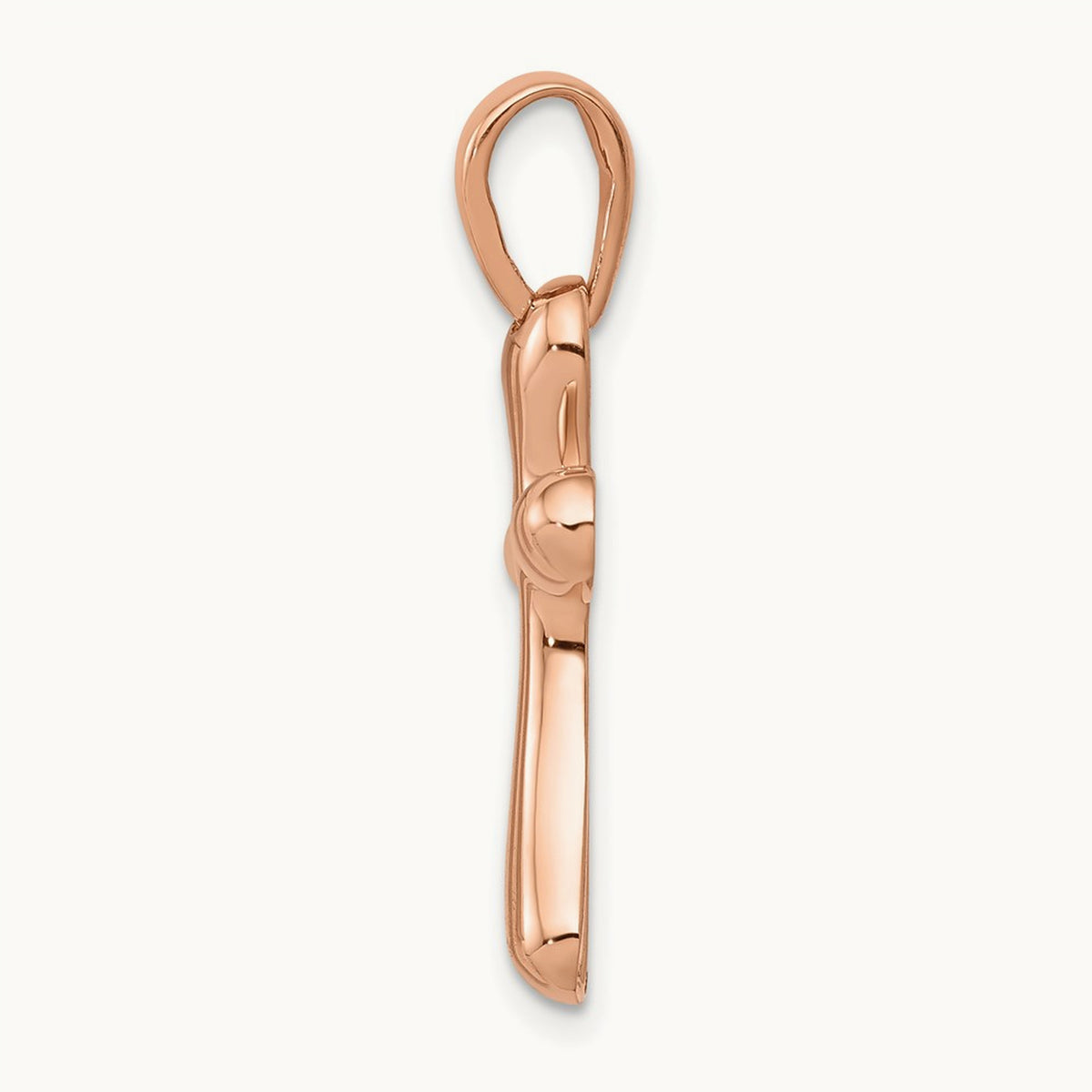 Freeform Cross Pendant — 14K Rose Gold