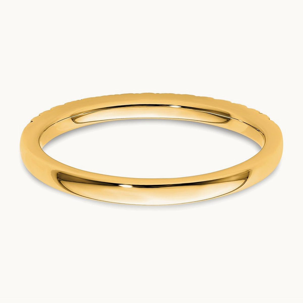 Diamond Wedding Band — 14K Yellow Gold, 7