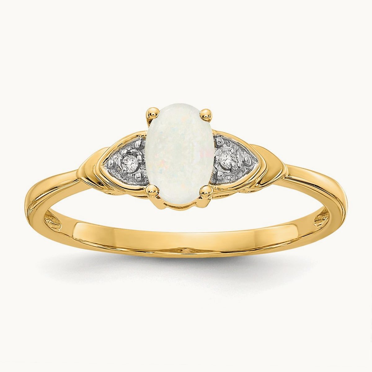 Opal and Diamond Ring, 14K