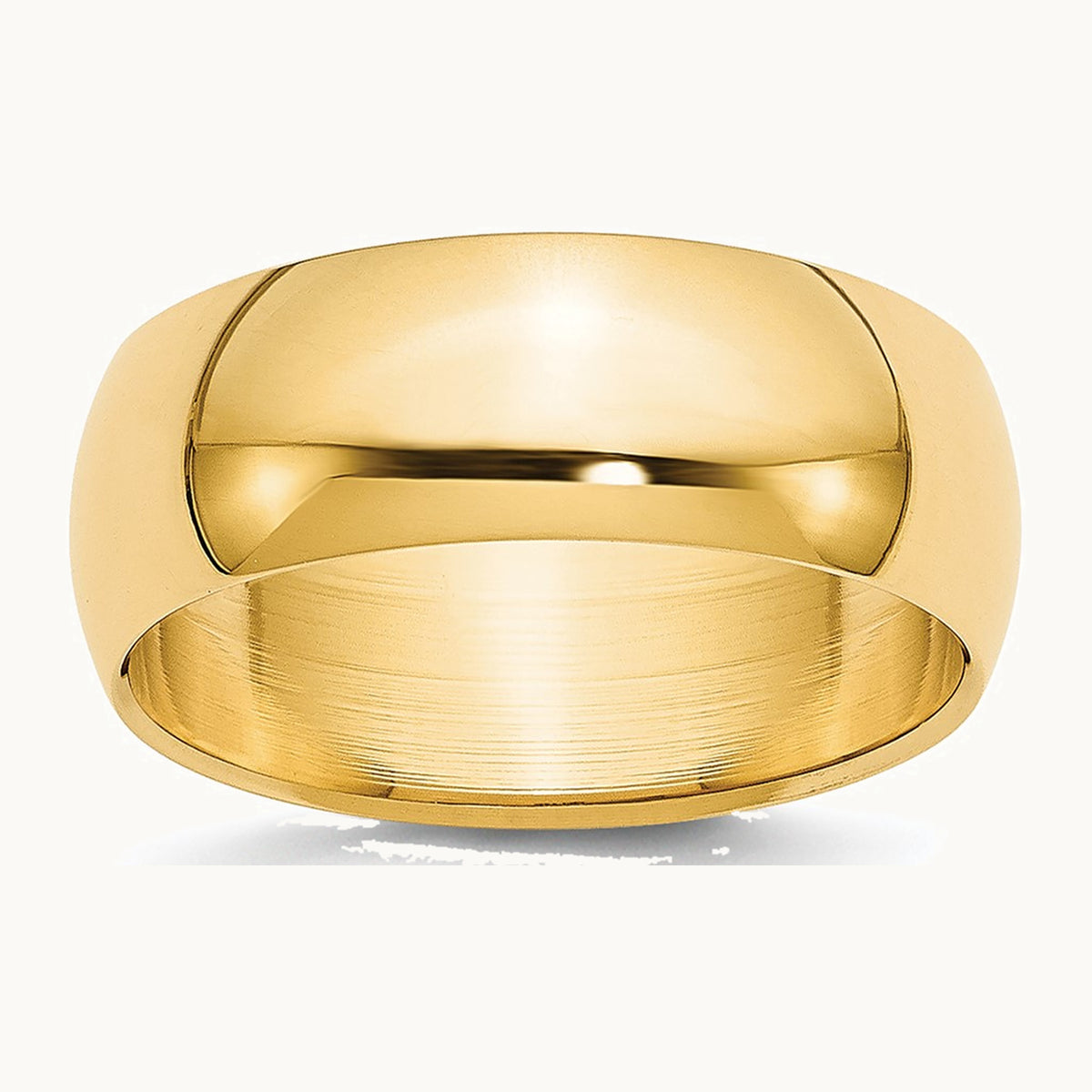 Half Round Band — 14K Yellow Gold