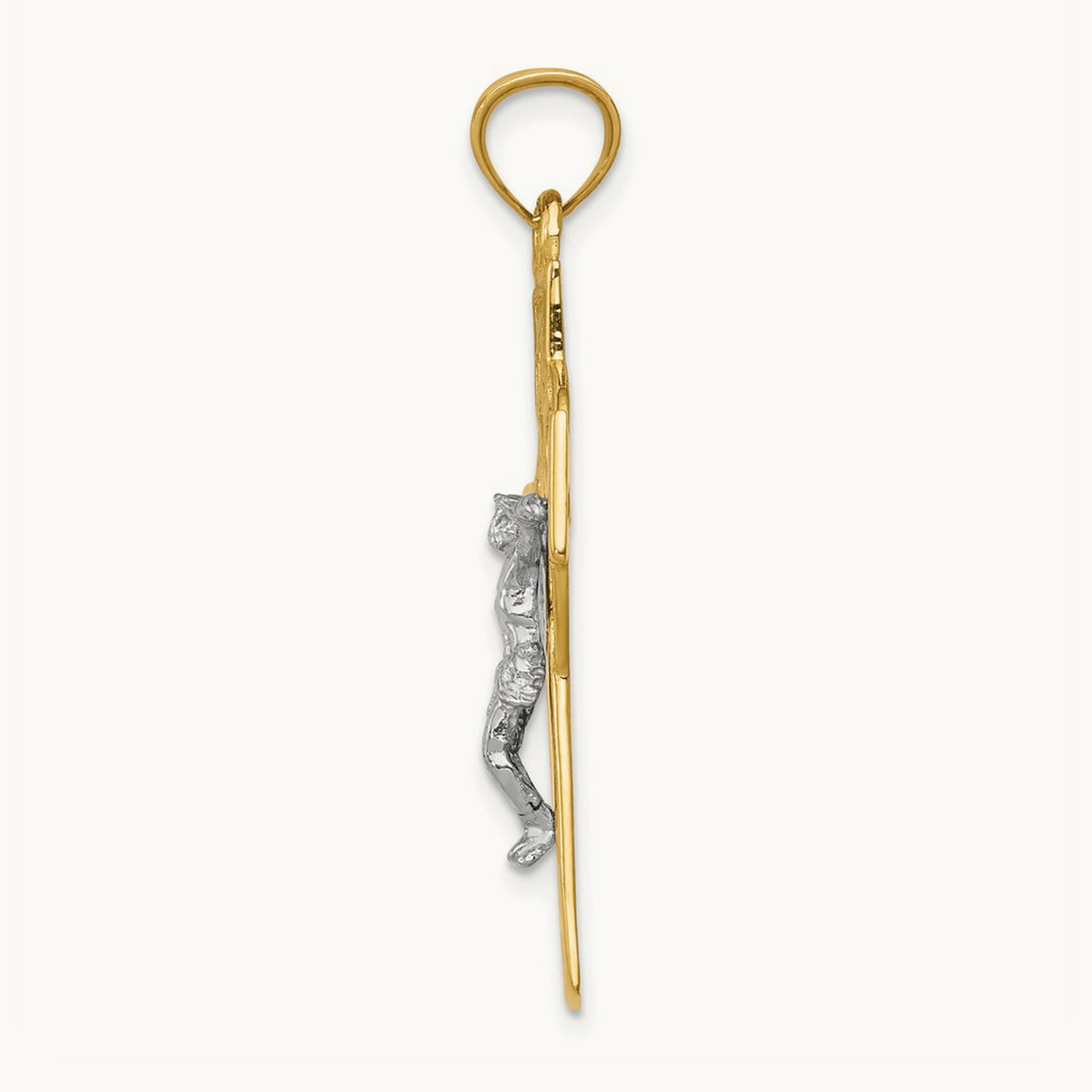 INRI Celtic Crucifix Pendant, 14K Two-tone