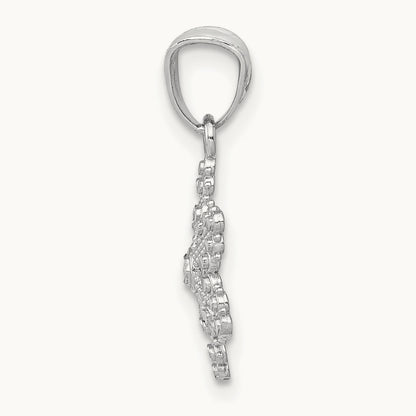 Snowflake Pendant, 14K White Gold