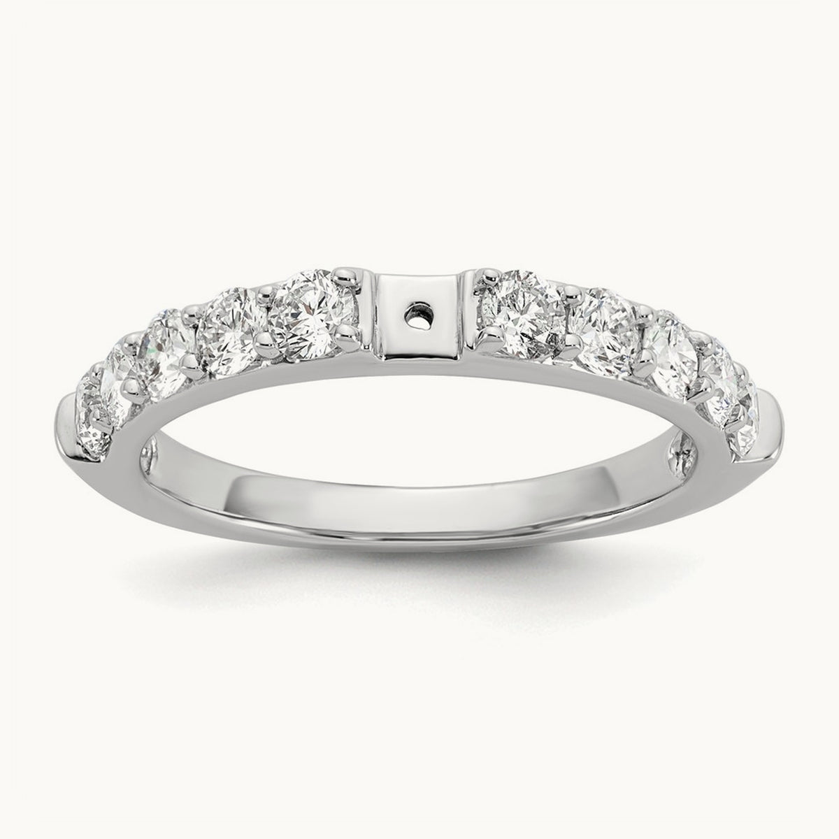 Peg Set Semi-Mount Engagement Ring — 7/8 ct, 7