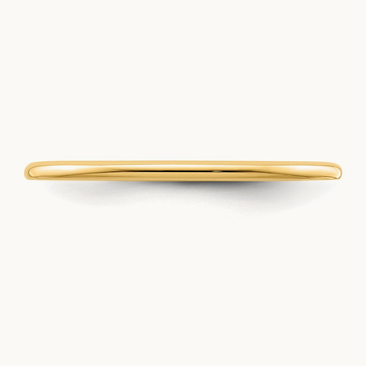 Half Round Stackable Band — 10K Yellow Gold