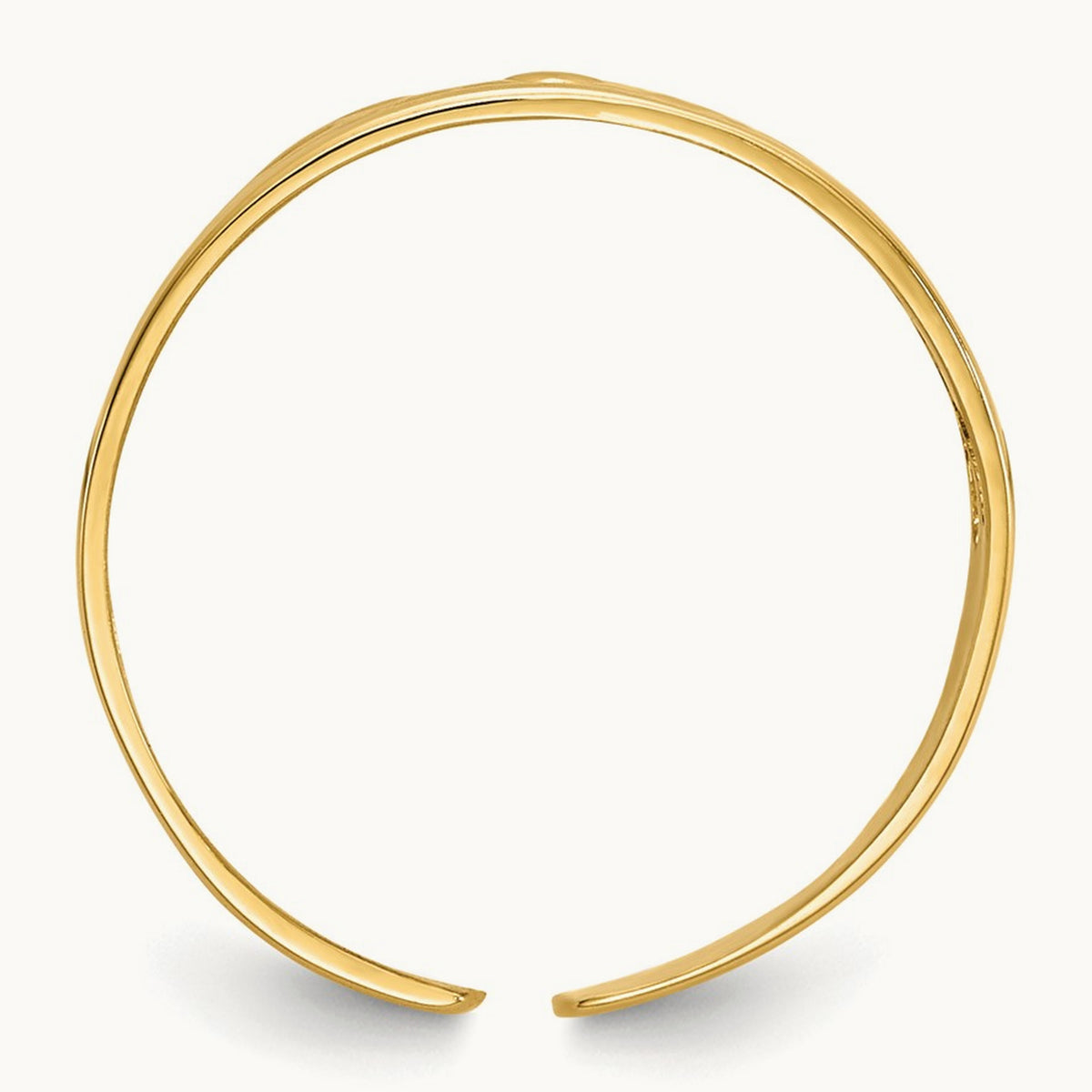 Floral Toe Ring — 14K Yellow Gold