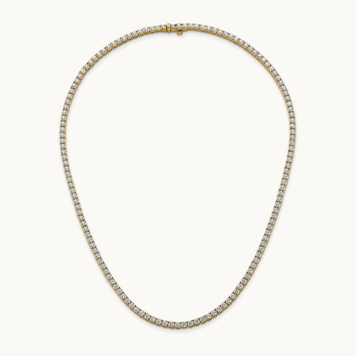 Straight Tennis Necklace, 13 1/2-17 7/8 ct Lab-Grown Diamond
