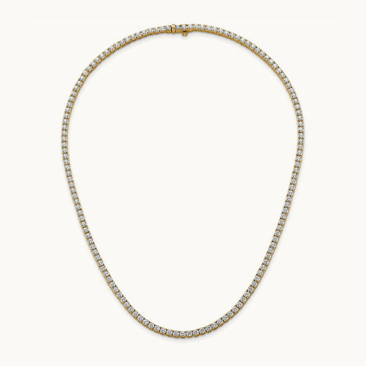 Straight Tennis Necklace, 13 1/2-17 7/8 ct Lab-Grown Diamond