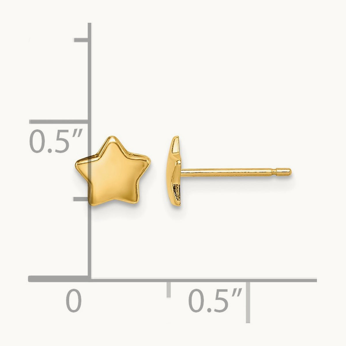 Madi K Star Post Earrings — 6.3mm