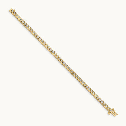 Illusion Setting Diamond Bracelet — 14K Yellow Gold
