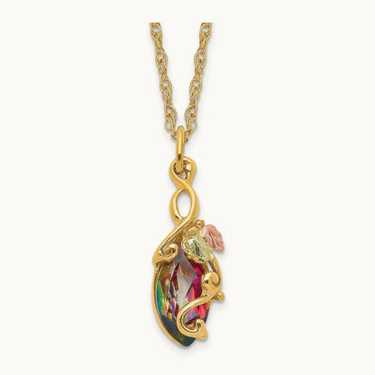 Black Hills Gold Mystic Topaz Necklace