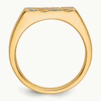 Diamond Mens Ring, 14K