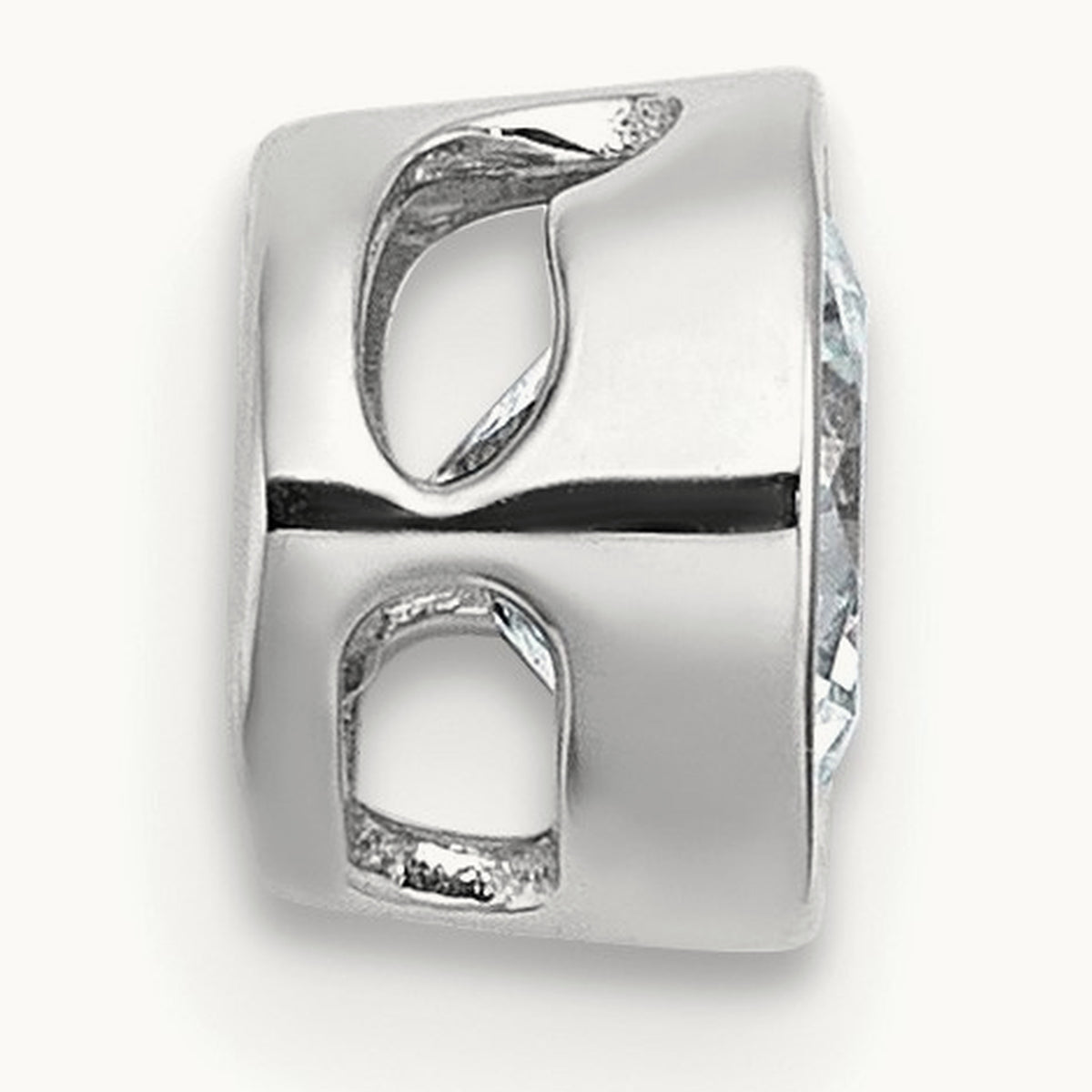 Round Bezel Set Chain Slide Pendant, 0.25-3.00 ct tw Lab-Grown Diamond — 3/8 ct, VS (Best), 14K White Gold