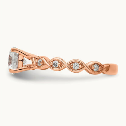 Semi-Mount Engagement Ring, 0.15 ct tw Lab-Grown Diamond