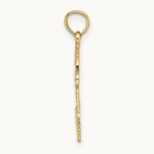 KEY WEST Palm Tree Charm, 14K