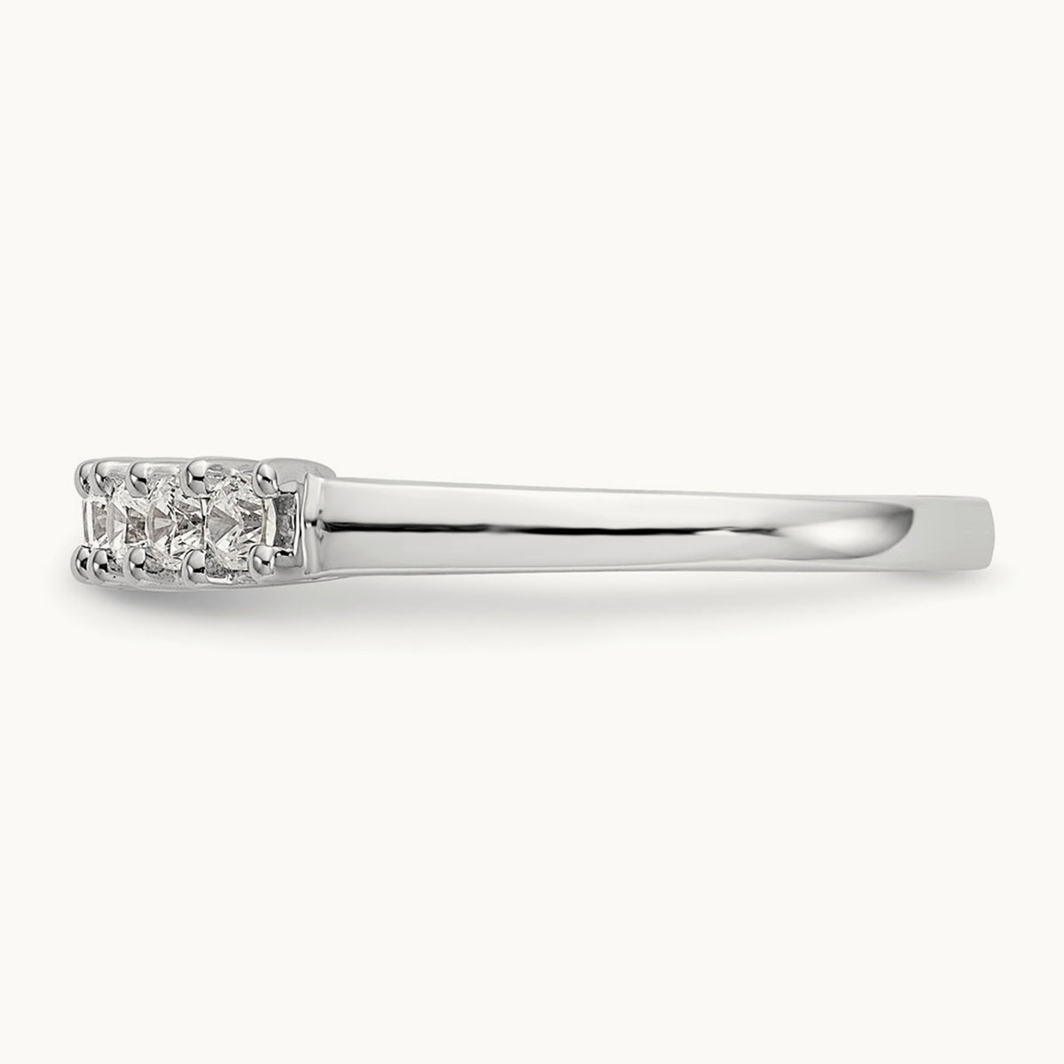 9-Stone Diamond Band, 14K White Gold
