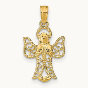 Angel Pendant — 14K Yellow Gold