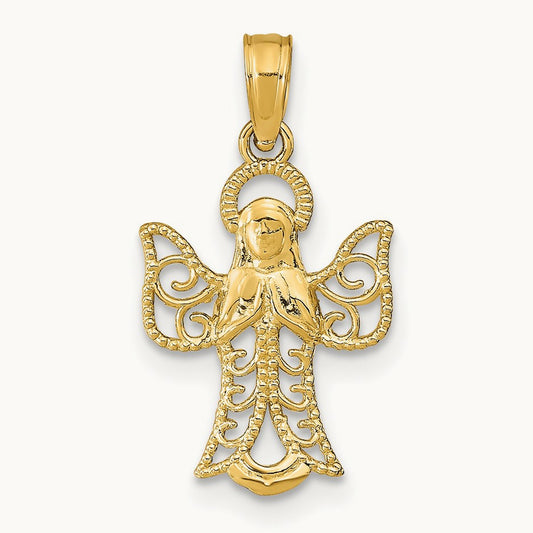 Angel Pendant, 14K