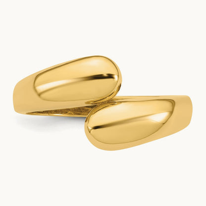 Polished Bypass Ring, 14K