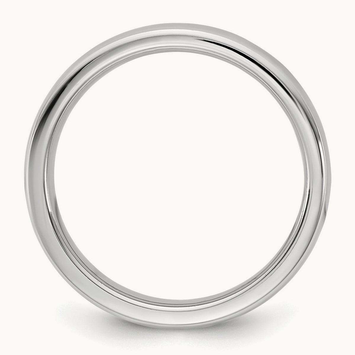European Comfort Fit Band — 14K White Gold, 4mm