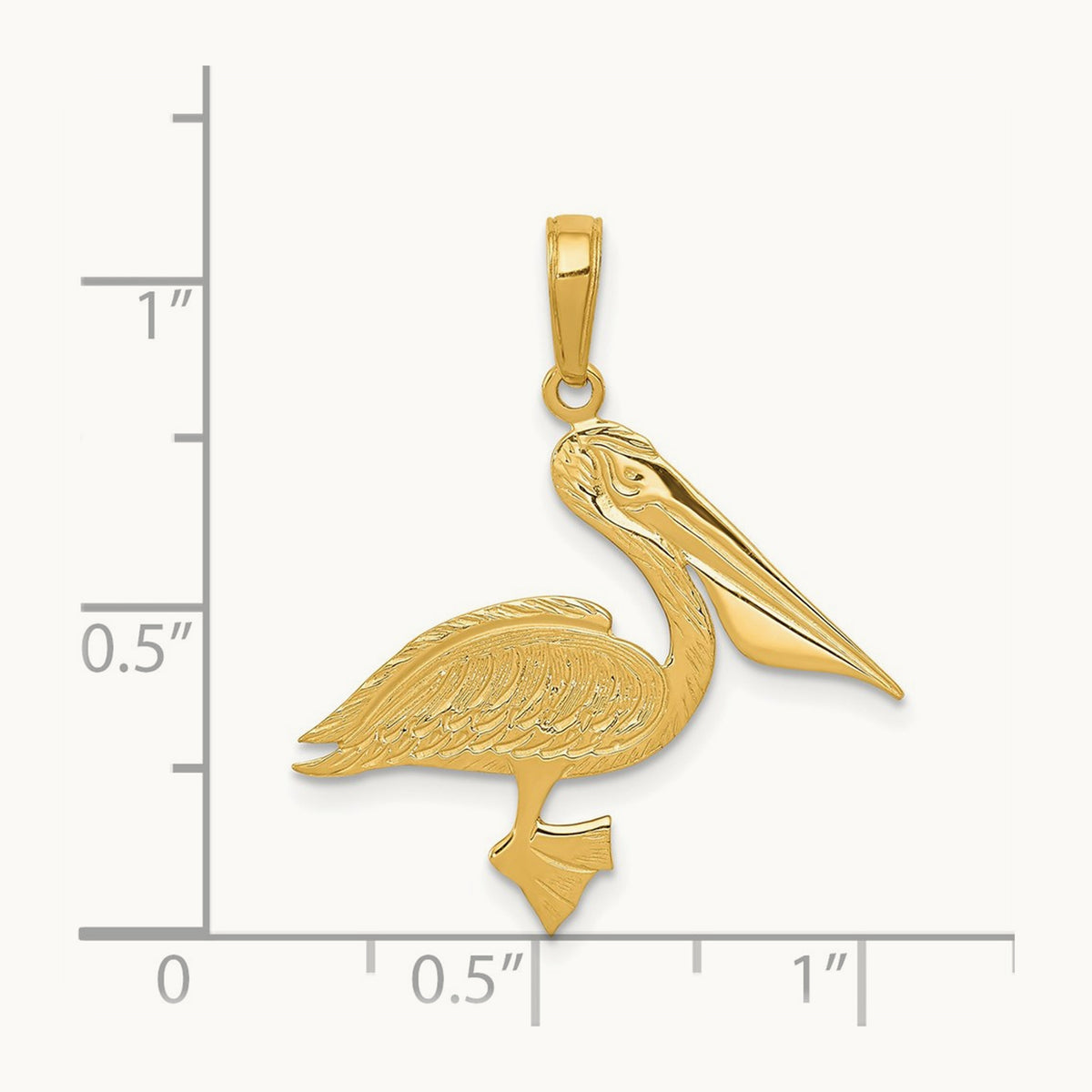 Pelican Pendant, 14K