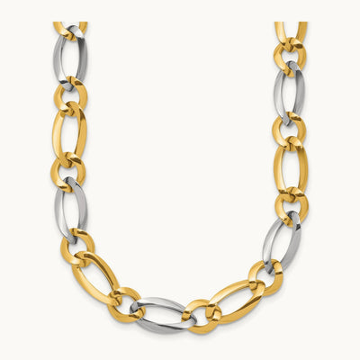 Polished Necklace, 14K Two-tone