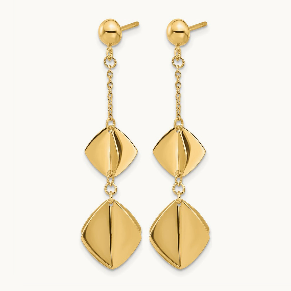 Polished Fancy Dangle Post Earrings — Leslie's — photo set