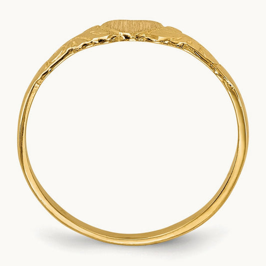 Childs Heart Ring, 14K