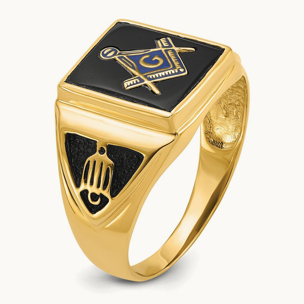 Men's Polished — 14K Yellow Gold, 10