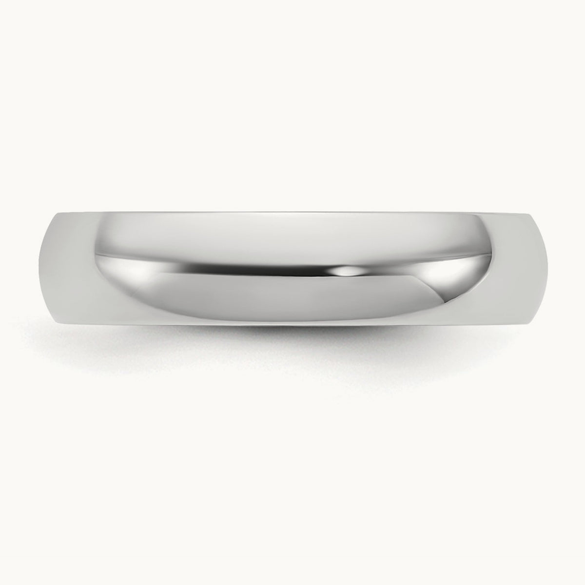 Lightweight Comfort Fit Band, 4.5mm, 10K White Gold