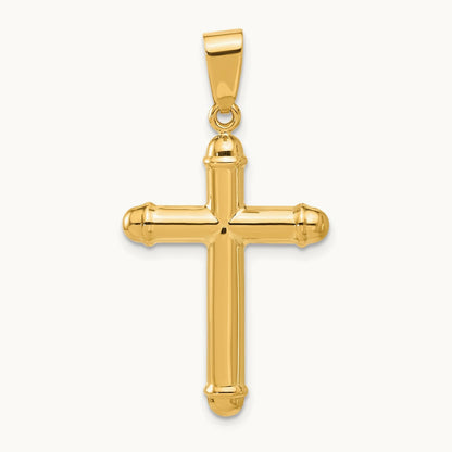 Polished Cross Pendant, 14K