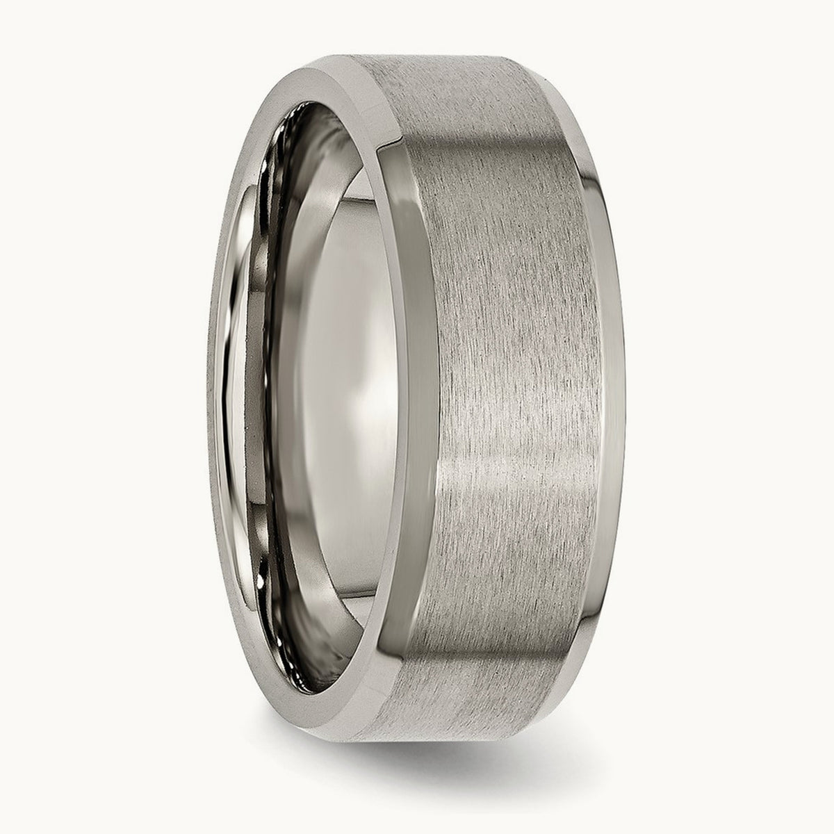 Brushed and Polished Beveled Edge Band — photo set