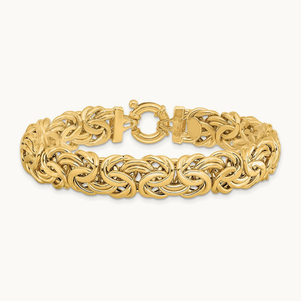 Fancy Flat Byzantine Bracelet — 11mm