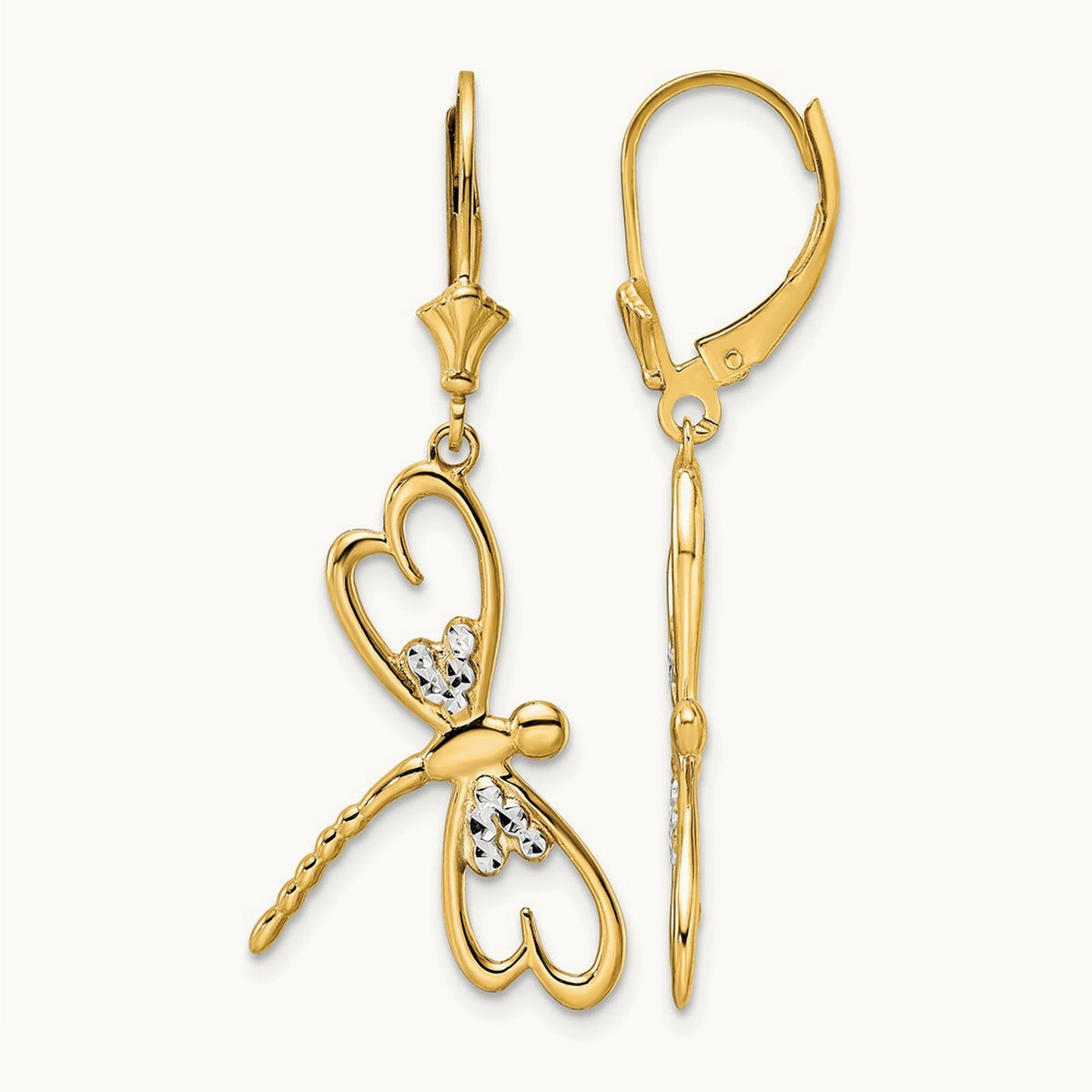 & D/C Dragonfly Leverback Earrings — photo set