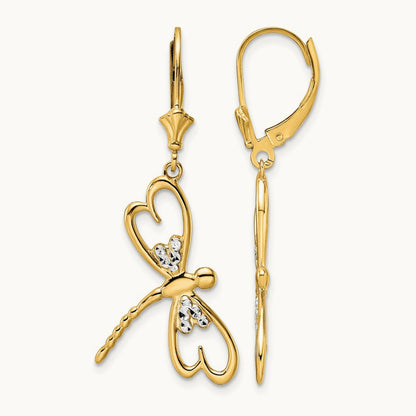& D/C Dragonfly Leverback Earrings — photo set